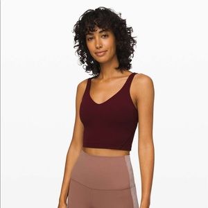 {lululemon}: align tank, garnet